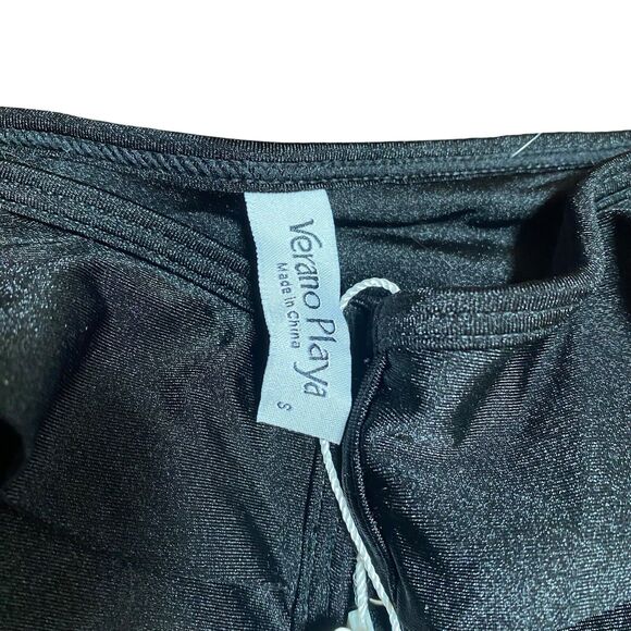 Swimsuit Verano Playa Small Black Bikini High Waist With Tags - Picture 5 of 7